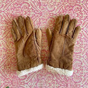 Genuine Leather and Fleece Gloves